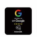Google Review Plate — Black