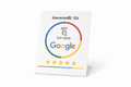 Google Review Stand — White