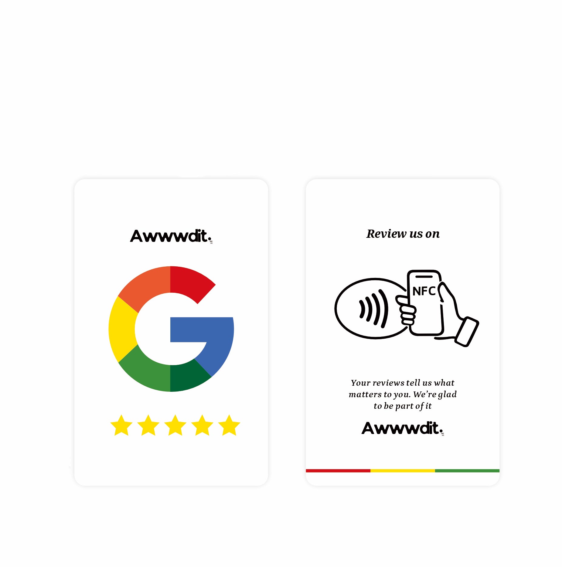 Google Review Card — White